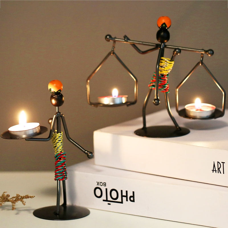 Grind Time Addict miniature decorative candle holders