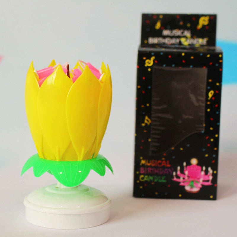 Happy birthday lotus flower