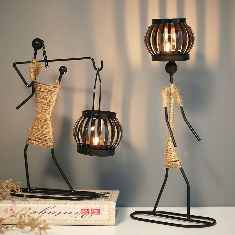 Grind Time Addict miniature decorative candle holders