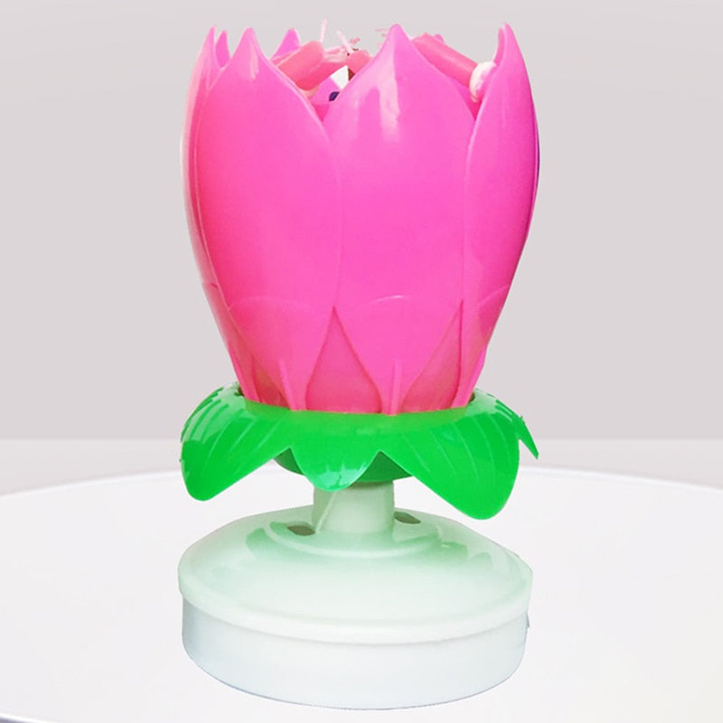 Happy birthday lotus flower
