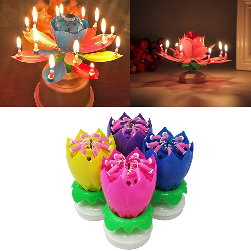 Happy birthday lotus flower