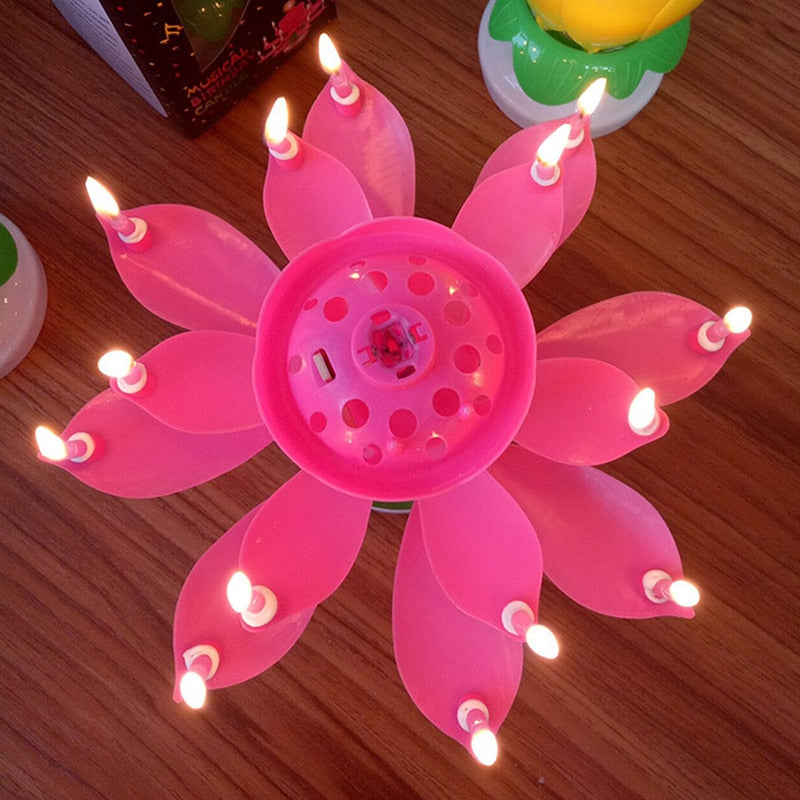 Happy birthday lotus flower