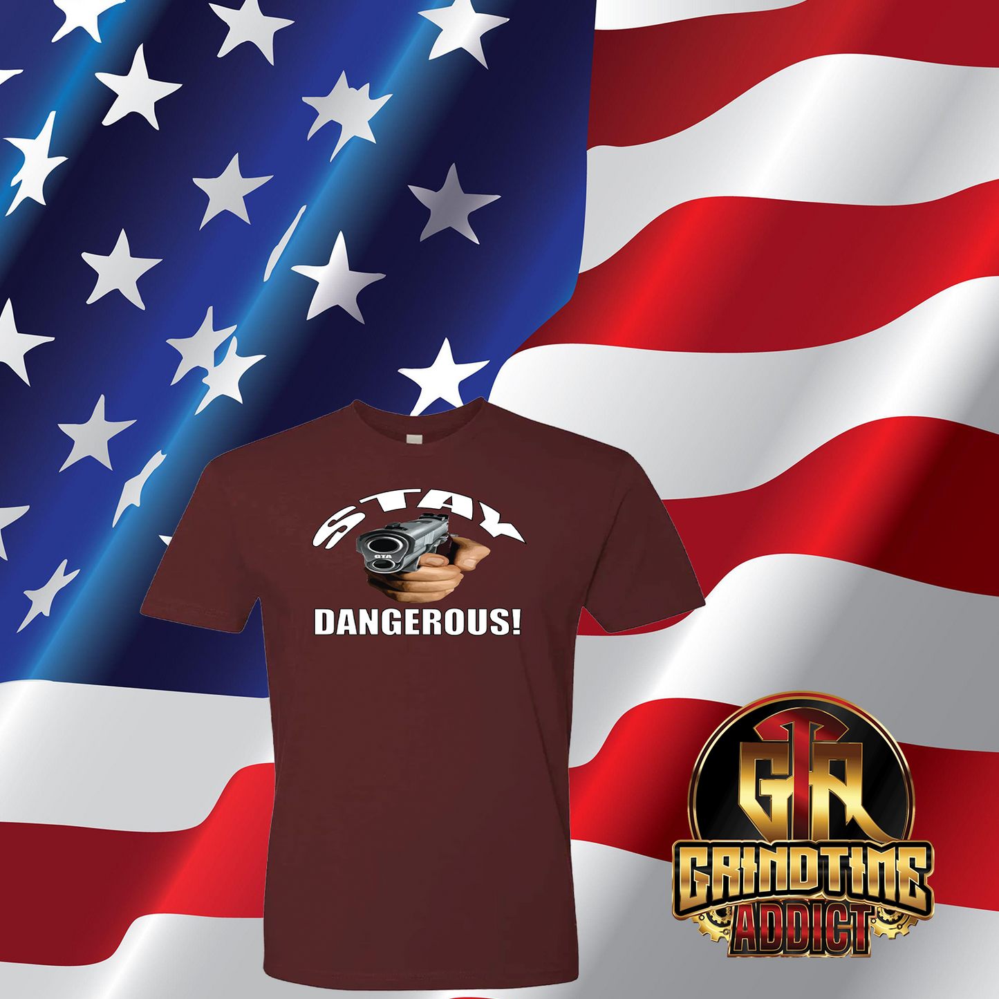 Stay Dangerous short sleeve T-shirts