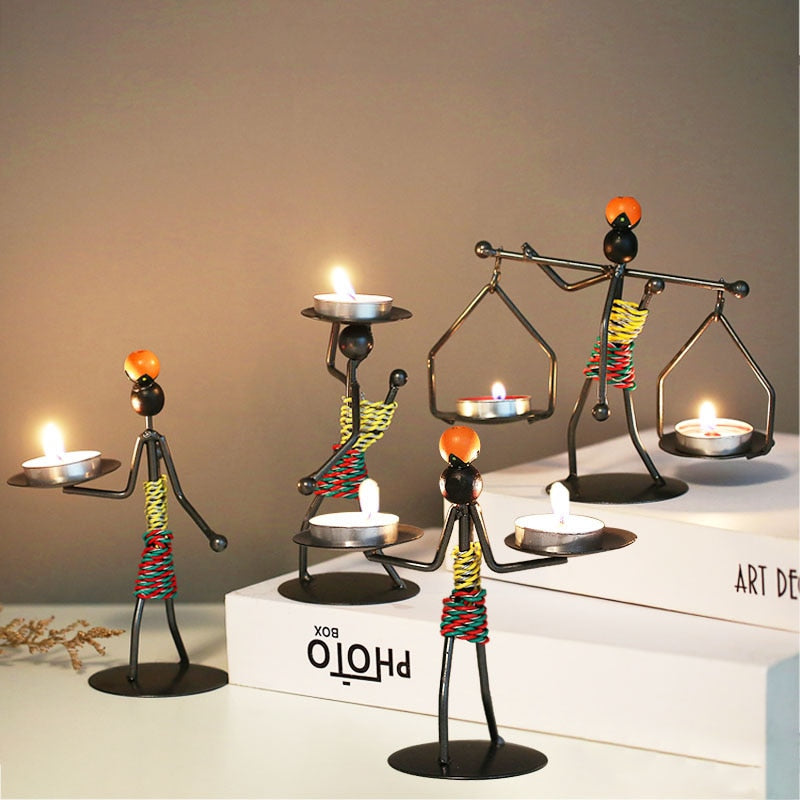 Grind Time Addict miniature decorative candle holders