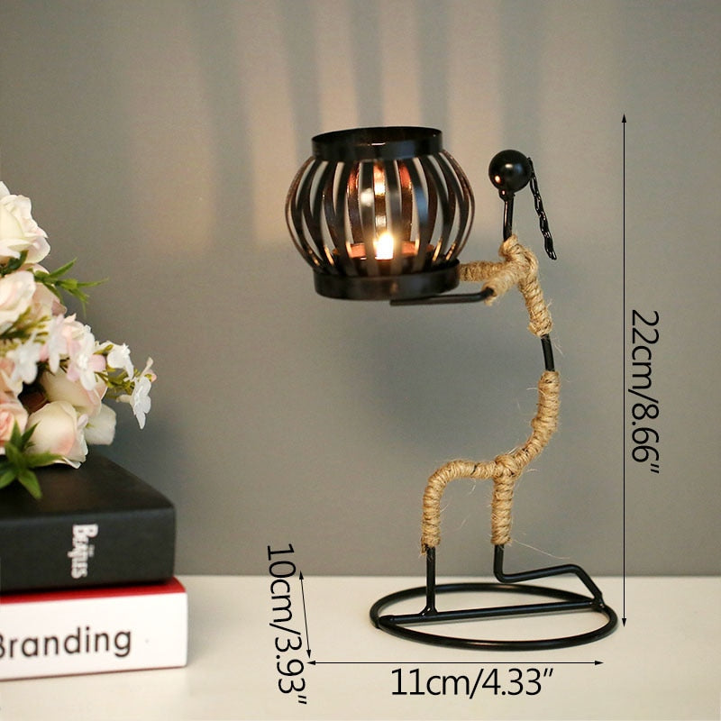 Grind Time Addict miniature decorative candle holders