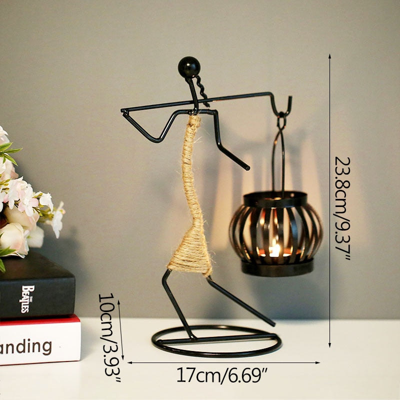 Grind Time Addict miniature decorative candle holders