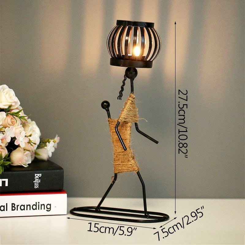 Grind Time Addict miniature decorative candle holders