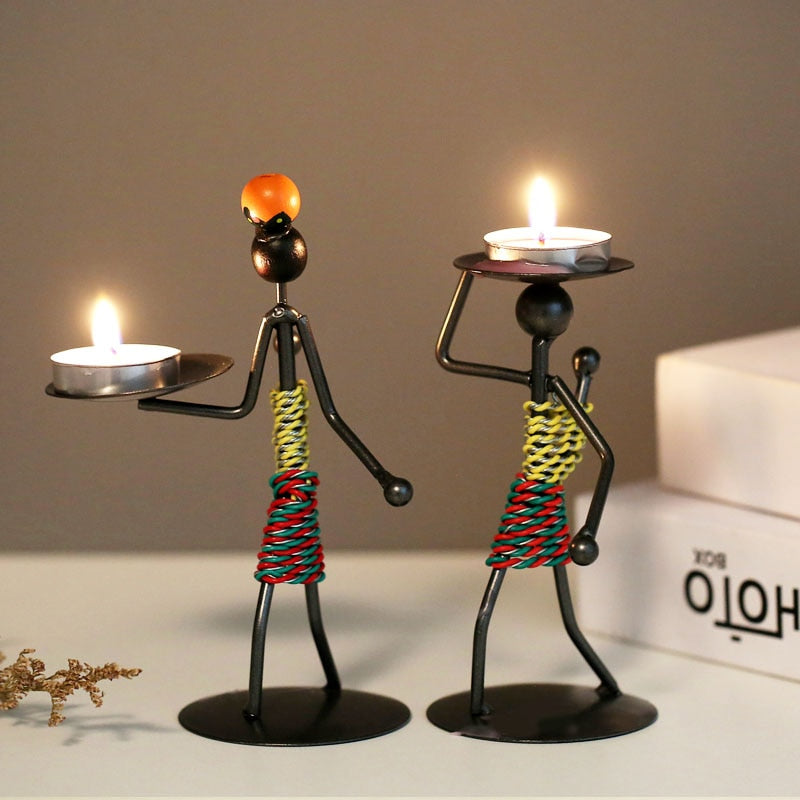 Grind Time Addict miniature decorative candle holders