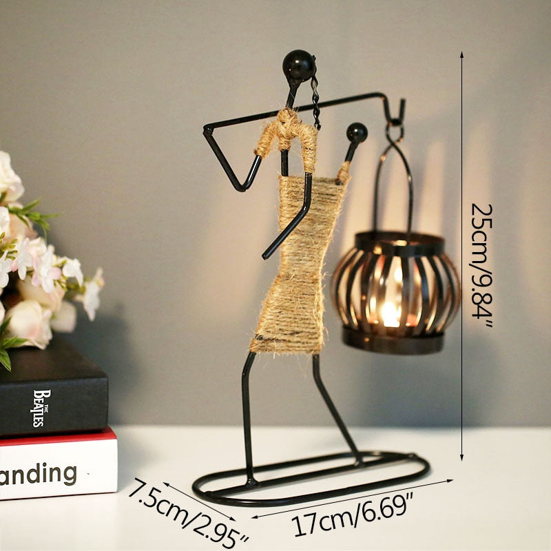 Grind Time Addict miniature decorative candle holders