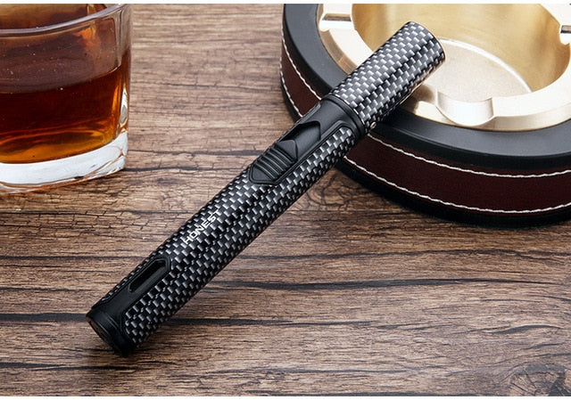 HONEST Windproof Pen Spray Gun Jet Butane Candle Lighter Metal Gas Kitchen Welding Torch Turbo Cigar Pipe Lighter Gadgets Men