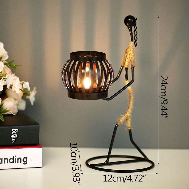 Grind Time Addict miniature decorative candle holders