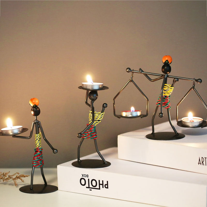Grind Time Addict miniature decorative candle holders