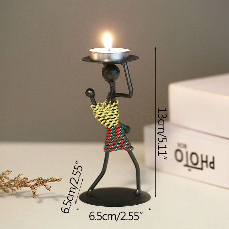 Grind Time Addict miniature decorative candle holders