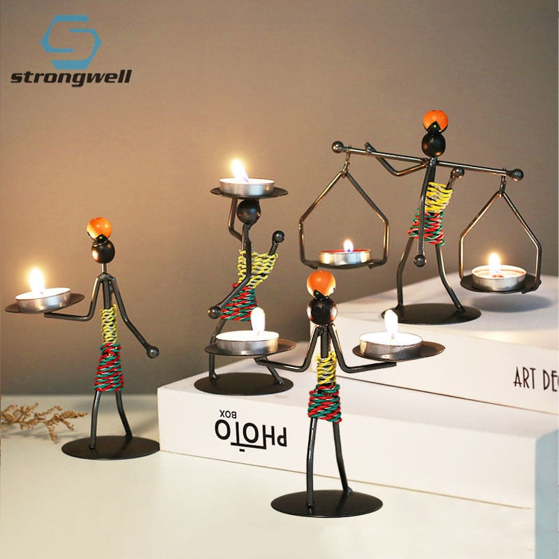 Grind Time Addict miniature decorative candle holders