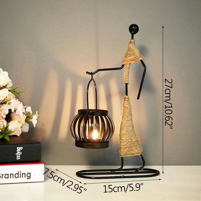 Grind Time Addict miniature decorative candle holders