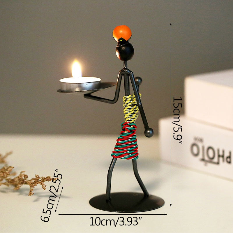 Grind Time Addict miniature decorative candle holders