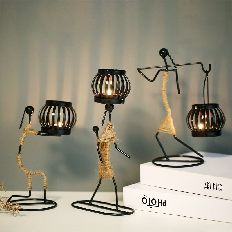 Grind Time Addict miniature decorative candle holders
