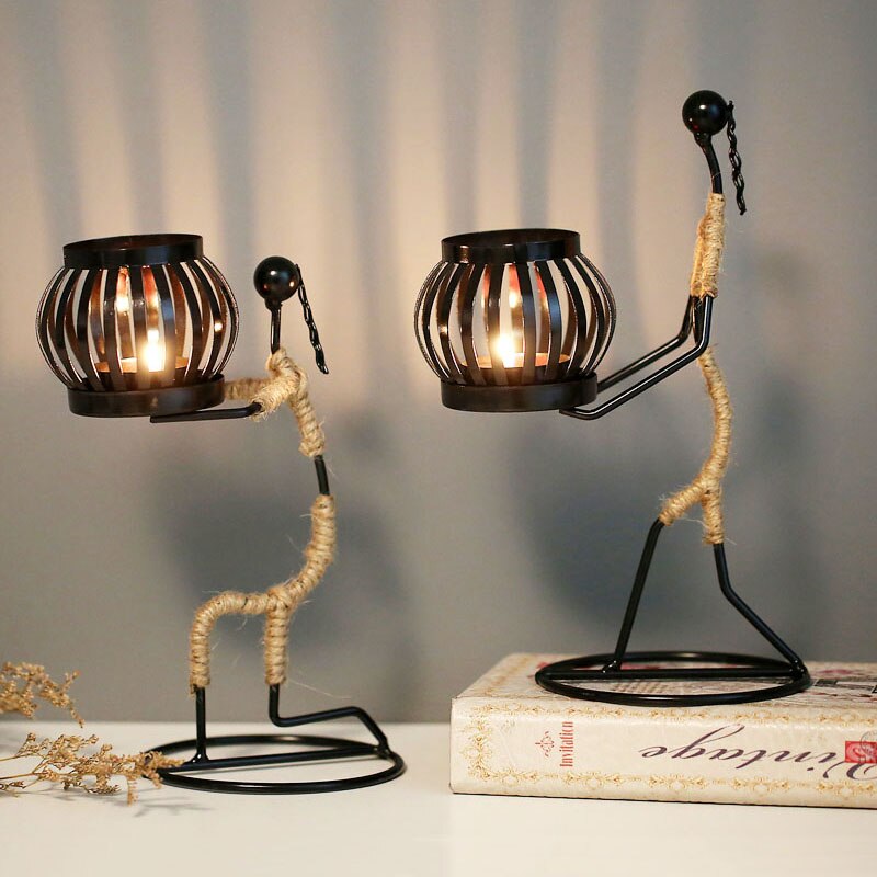 Grind Time Addict miniature decorative candle holders