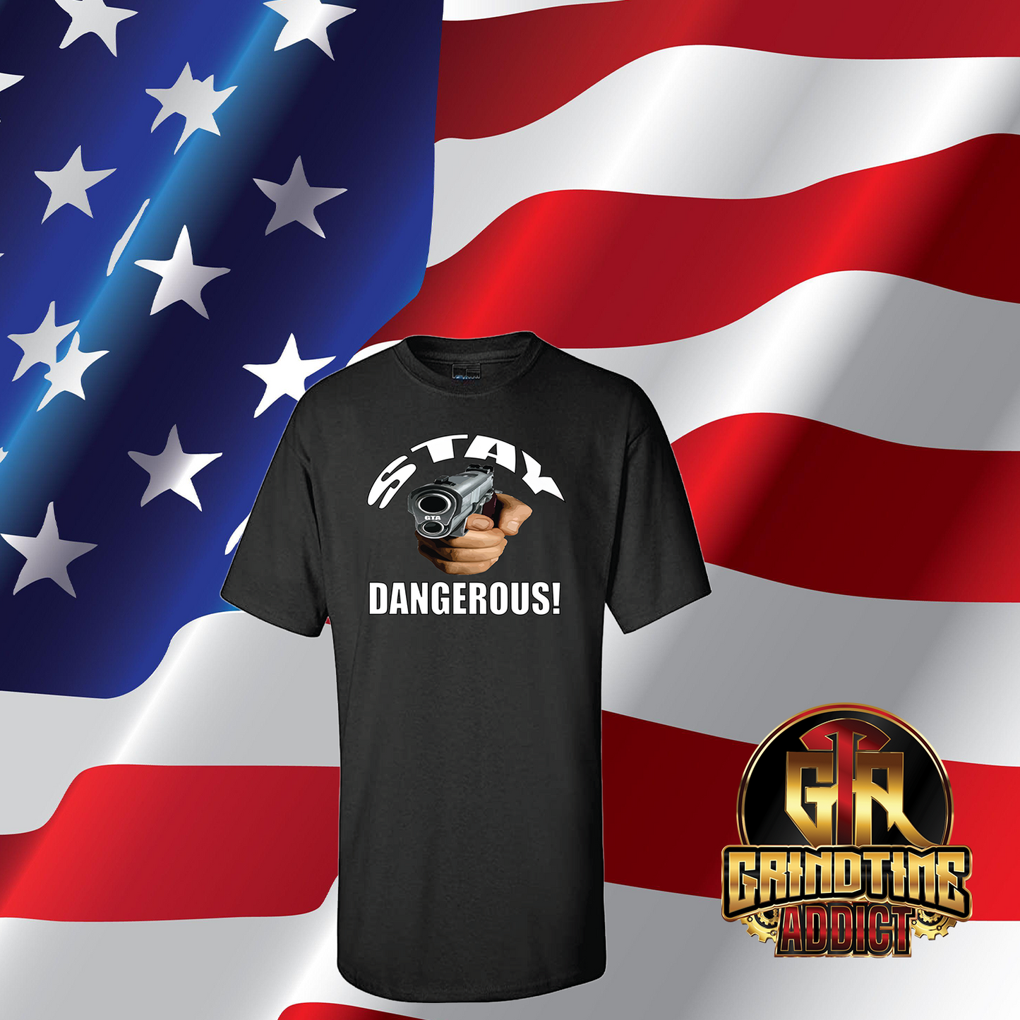 Stay Dangerous short sleeve T-shirts