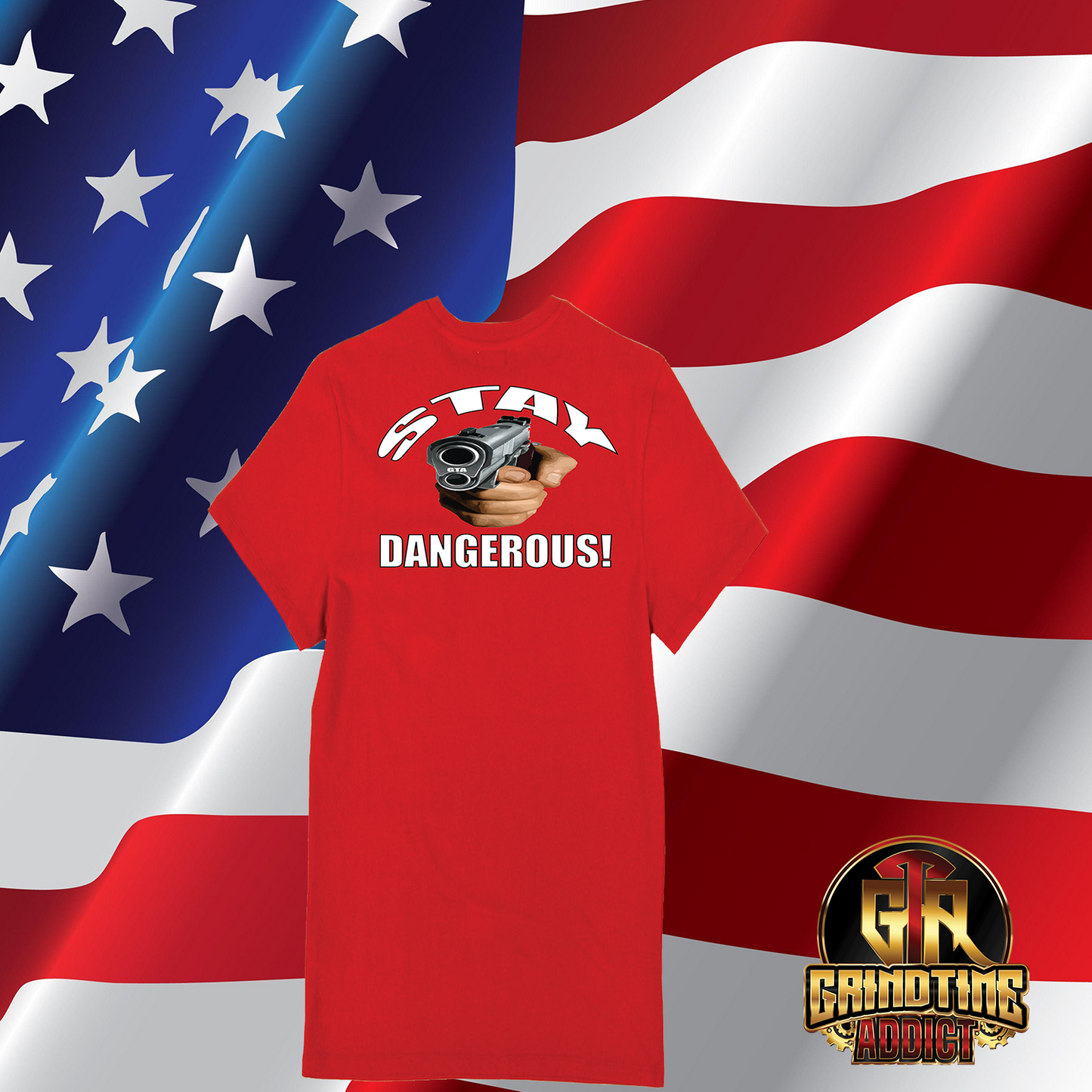 Stay Dangerous short sleeve T-shirts
