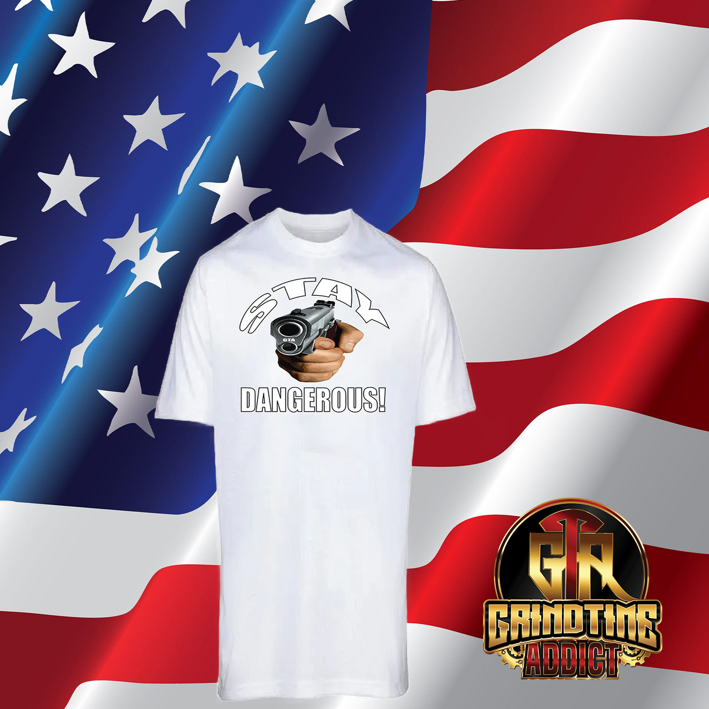 Stay Dangerous short sleeve T-shirts